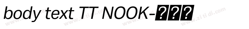 body text TT NOOK字体转换 body text TT NOOK字体转换
